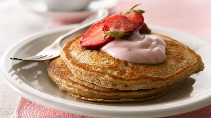 20 Healthy Breakfast Ideas To Start Your Day Right 7 Creamy Yogurt Pancakes | pancakes