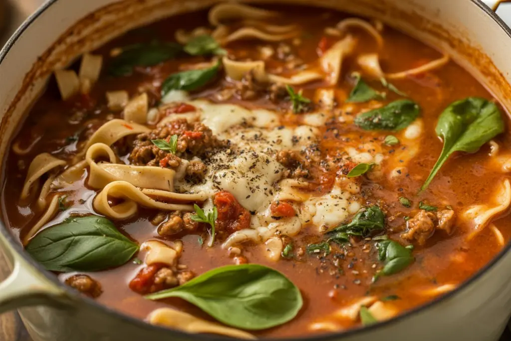 Easy lasagna soup recipe