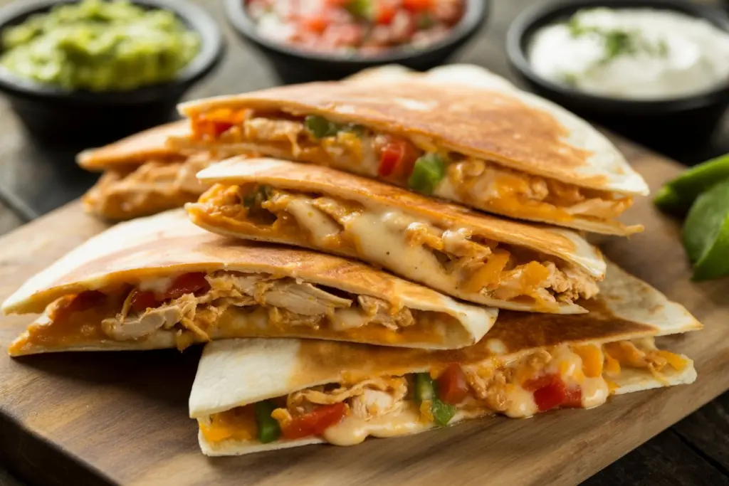 Chicken Quesadilla Recipe: Easy Weeknight Dinner! 3 Crispy chicken quesadilla recipe card