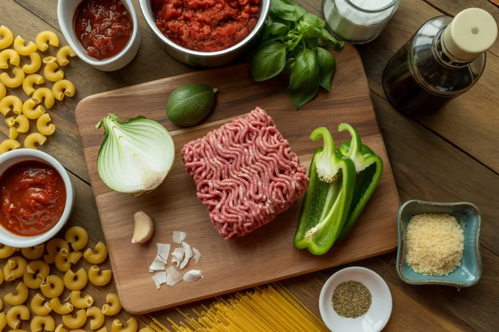  ingredients for American Chop Suey