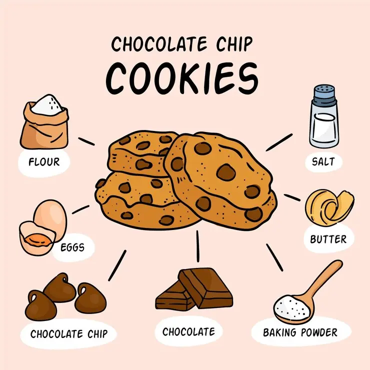The Best Chocolate Chip Cookie Recipe 2 chocolate chip cookies