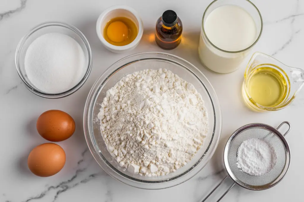 Ingredients for the Perfect Funnel Cake Recipe