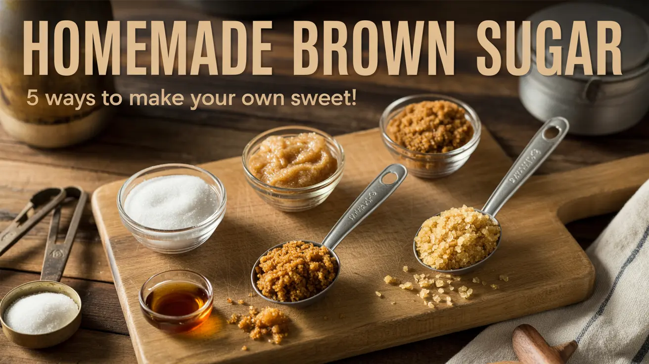 Homemade Brown Sugar | 5 Ways To Make Your Own Sweet !