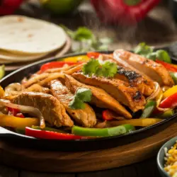 Chicken Fajitas recipe card