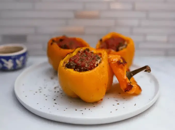 Stuffed Peppers - Best Easy and Healthy Homemade Recipe 4 stuffed bell peppers