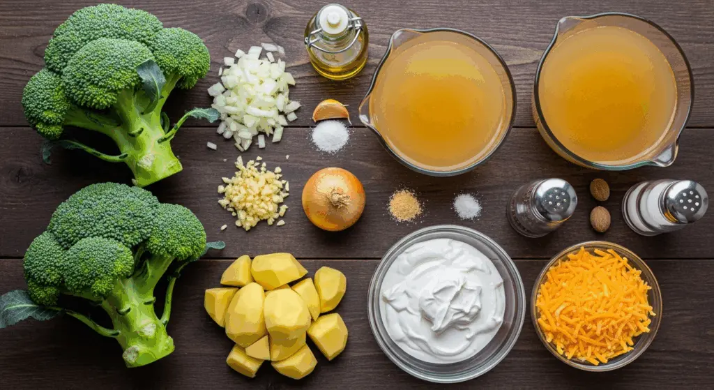 Ingredients for Broccoli Soup 