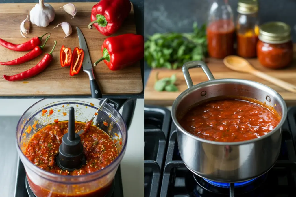 Making the Peri Peri Sauce