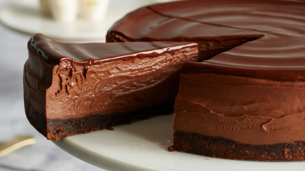 chocolate cheesecake
