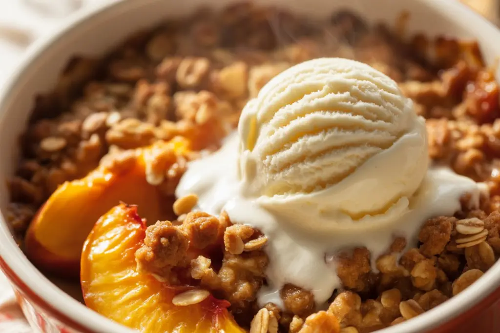 peach crisp recipe
