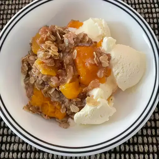 peach crisp recipe
