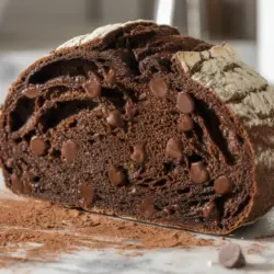 Homemade Double Chocolate Sourdough Bread Recipe card