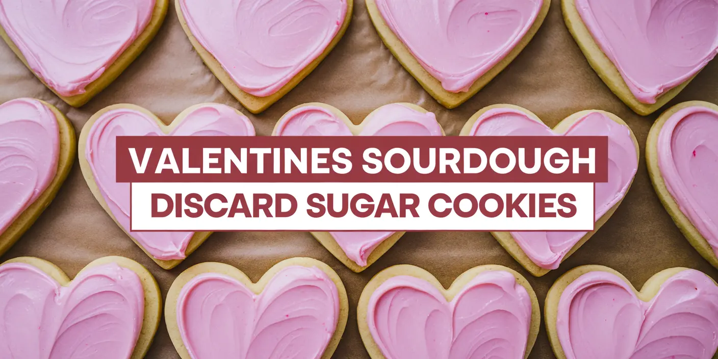 Soft and Chewy Valentine's Day Sourdough Discard Sugar Cookies