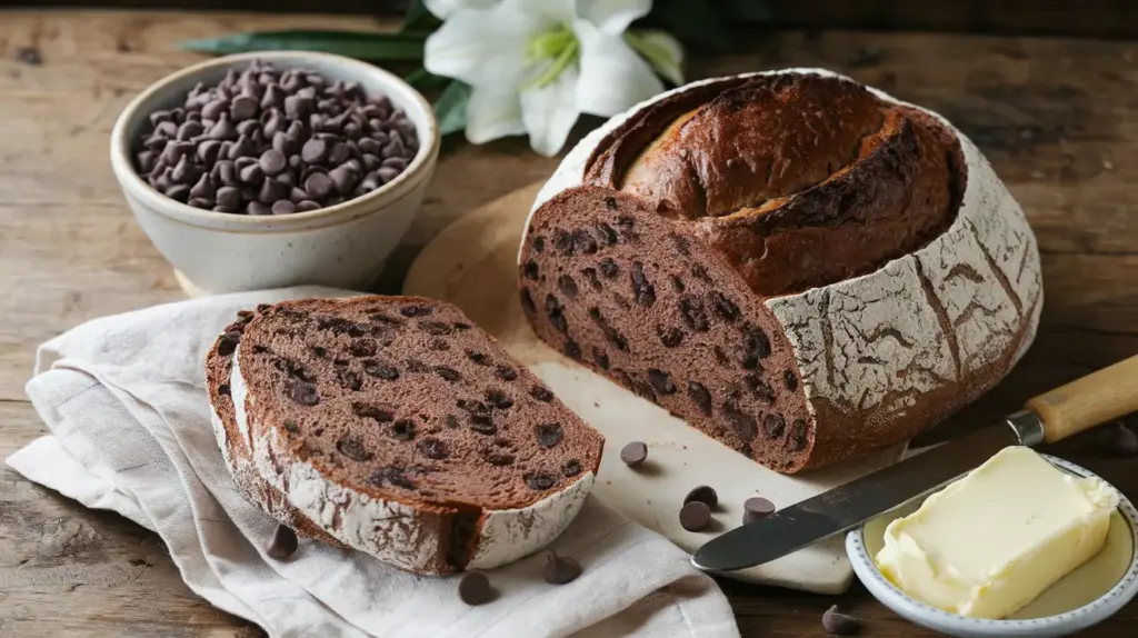 Homemade Double Chocolate Sourdough Bread Recipe 4 chocolate sourdough bread