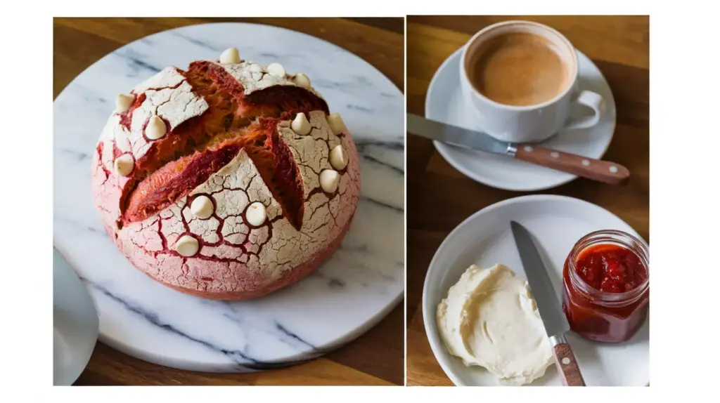 Best Sourdough White Chocolate Chips Strawberry Bread Recipe 4 Sourdough bread