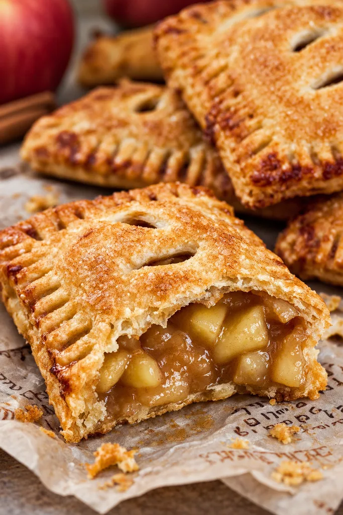 Gooey Sourdough Discard Apple Hand Pies