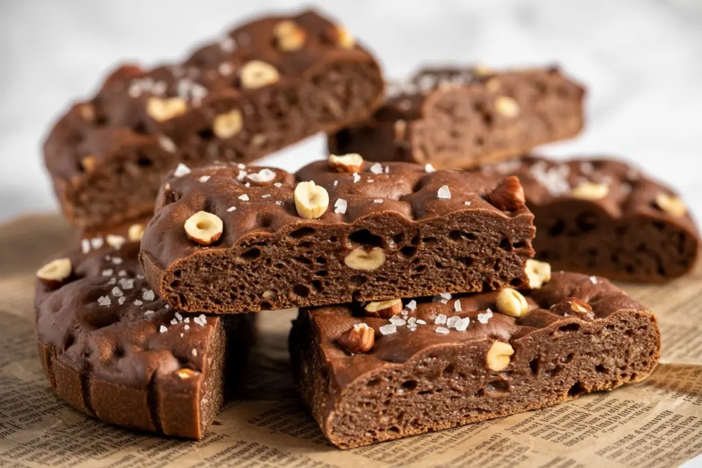 Chocolate Sourdough Focaccia recipe card