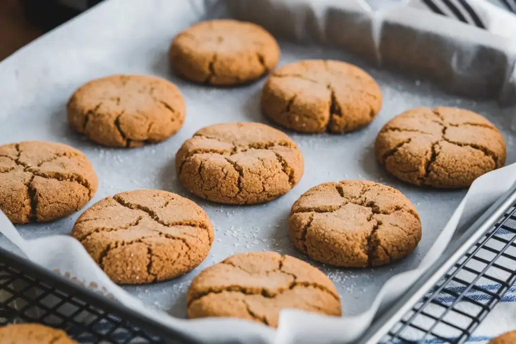 Fancy Chewy Molasses Cookies with Sourdough Discard 4 Sourdough Molasses Cookies