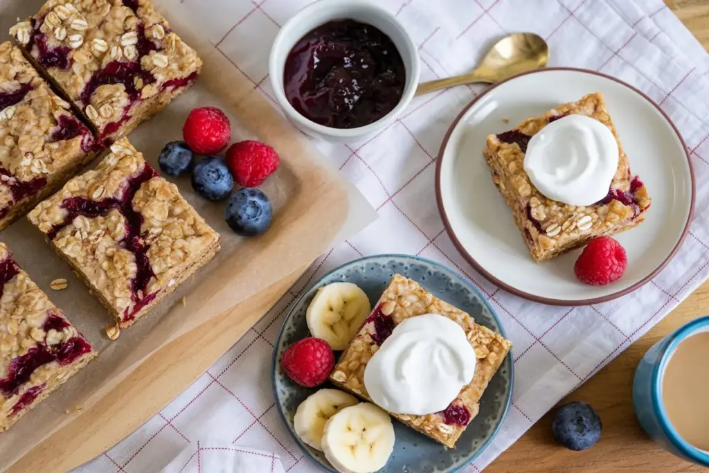 Sourdough Breakfast Oatmeal Jam Bars: A Hearty, Sweet Start to Your Day! 6 oatmeal jam bars