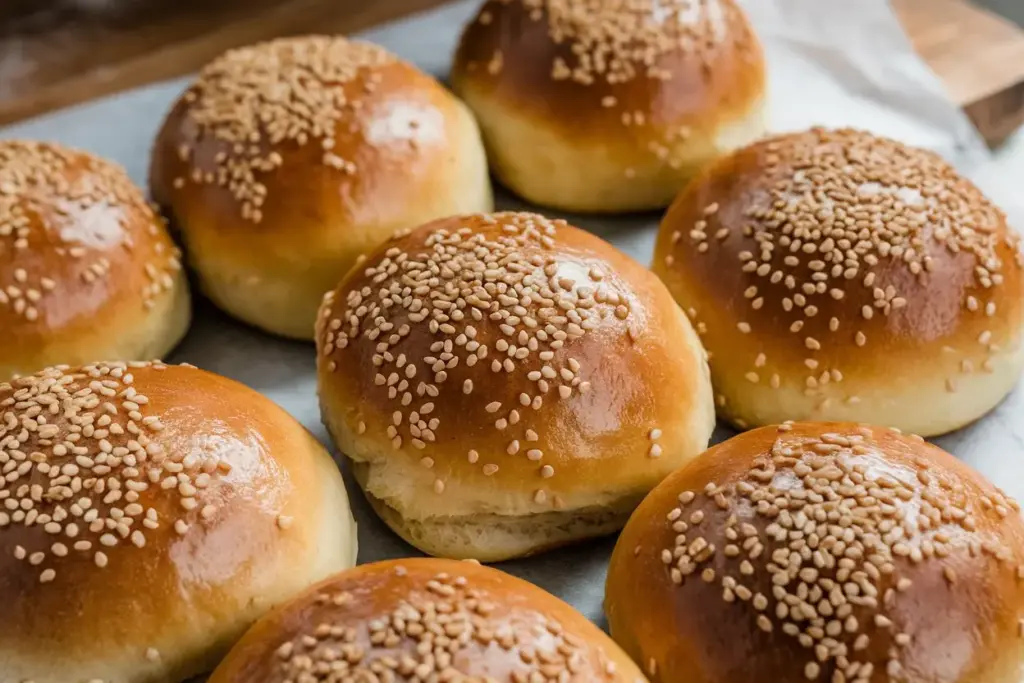 Soft, Sourdough Burger Buns: The Perfect Way to Use Up Your Discard! 3 ONE-HOUR SOURDOUGH BURGER BUNS