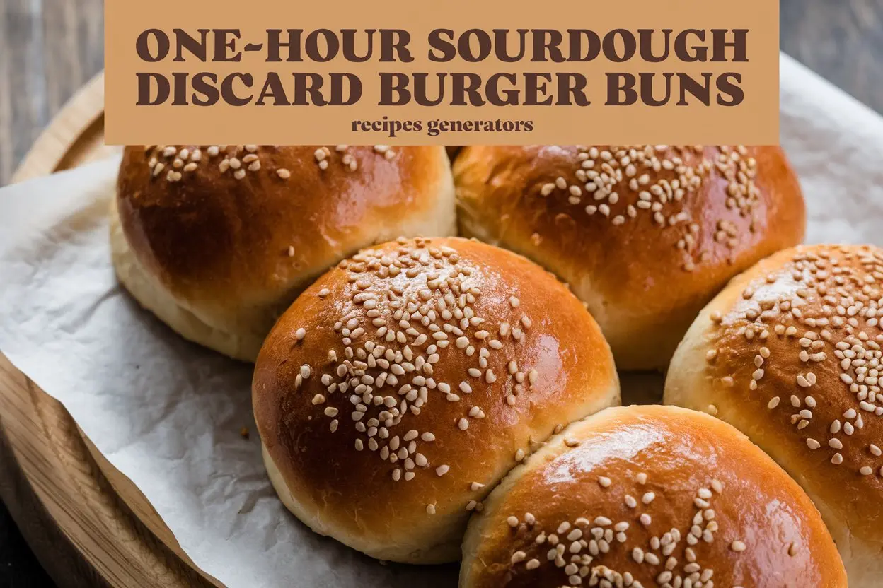 Soft, Sourdough Burger Buns: The Perfect Way to Use Up Your Discard!