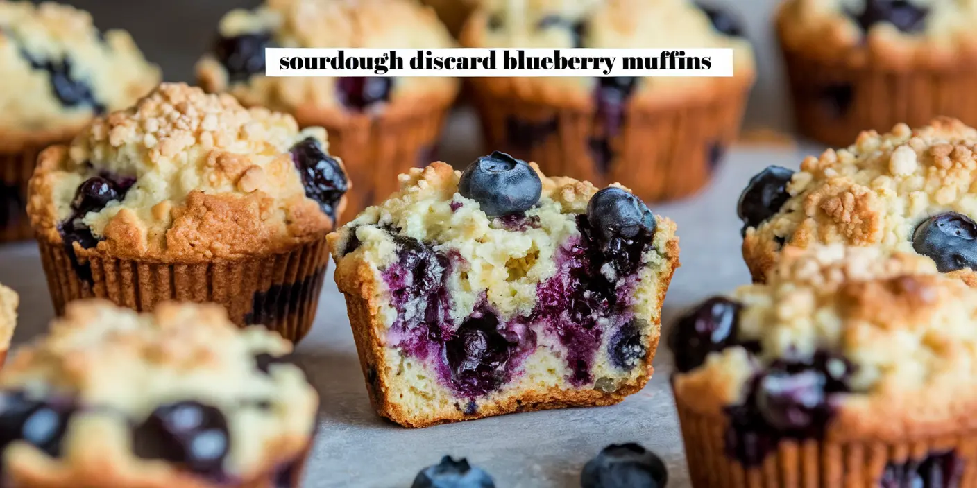 Sourdough Discard Blueberry Muffins recipe