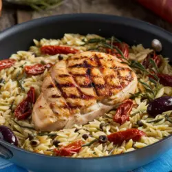 One-Pot Mediterranean Chicken and Orzo 2 One-Pot Mediterranean Chicken and Orzo recipe card
