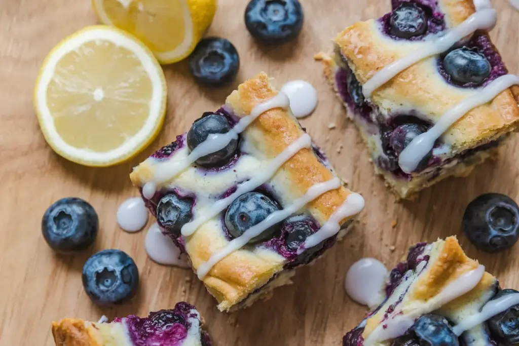 Sourdough Lemon Blueberry Focaccia Bread Recipe