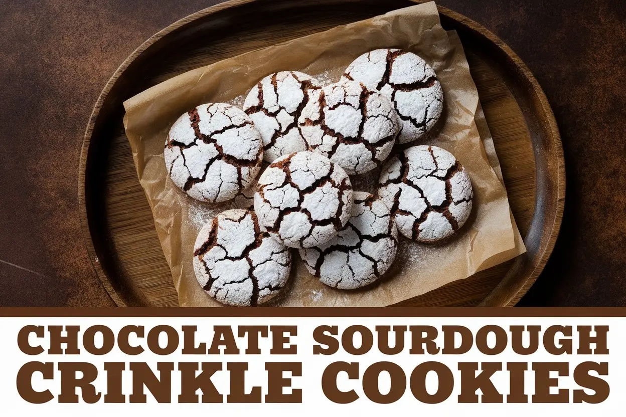 Chocolatey, Fudgy Sourdough Crinkle Cookies: The Ultimate Sweet Treat!