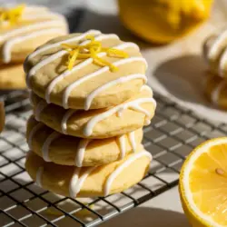 Sourdough Discard Lemon Shortbread Cookies recipe card