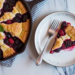Easy Sourdough Berry Cobbler