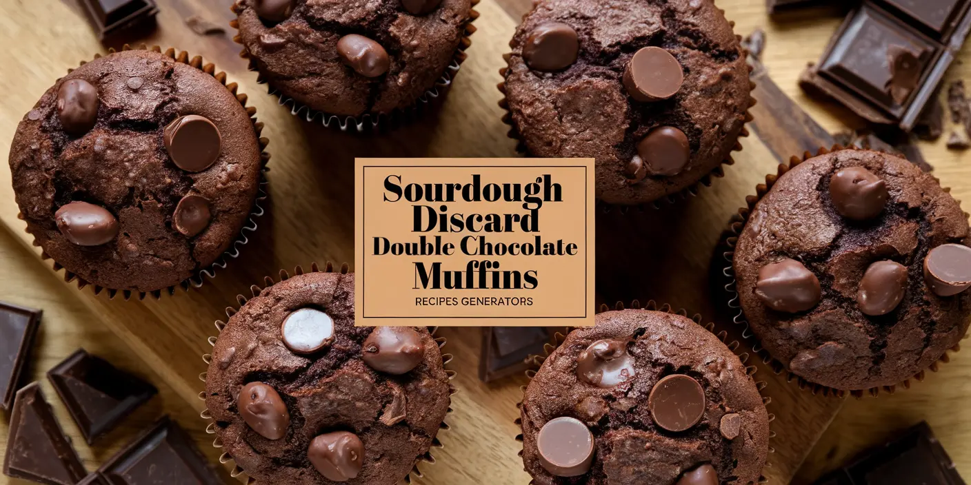 Sourdough Discard Double Chocolate Muffins Recipe