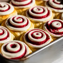 Overnight Sourdough Raspberry Lemon Rolls