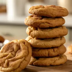 Sourdough Snickerdoodles - The Best Cinnamon Sugar Cookies! 2 Sourdough Snickerdoodles cookies recipe card
