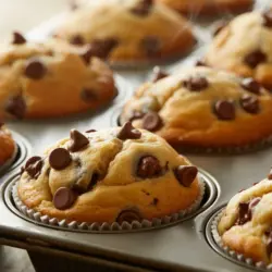 Sourdough Discard Chocolate Chip Muffins recipe card