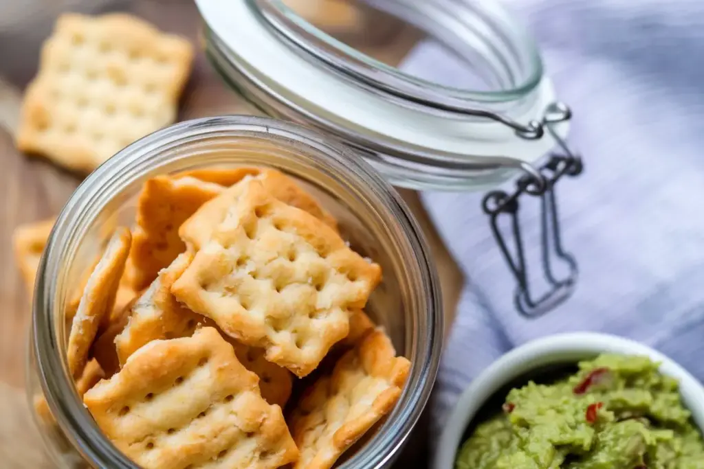 Crispy Homemade Sourdough Cheese Crackers Recipe 4 sourdough discard cheese crackers