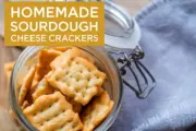 Crispy Homemade Sourdough Cheese Crackers Recipe