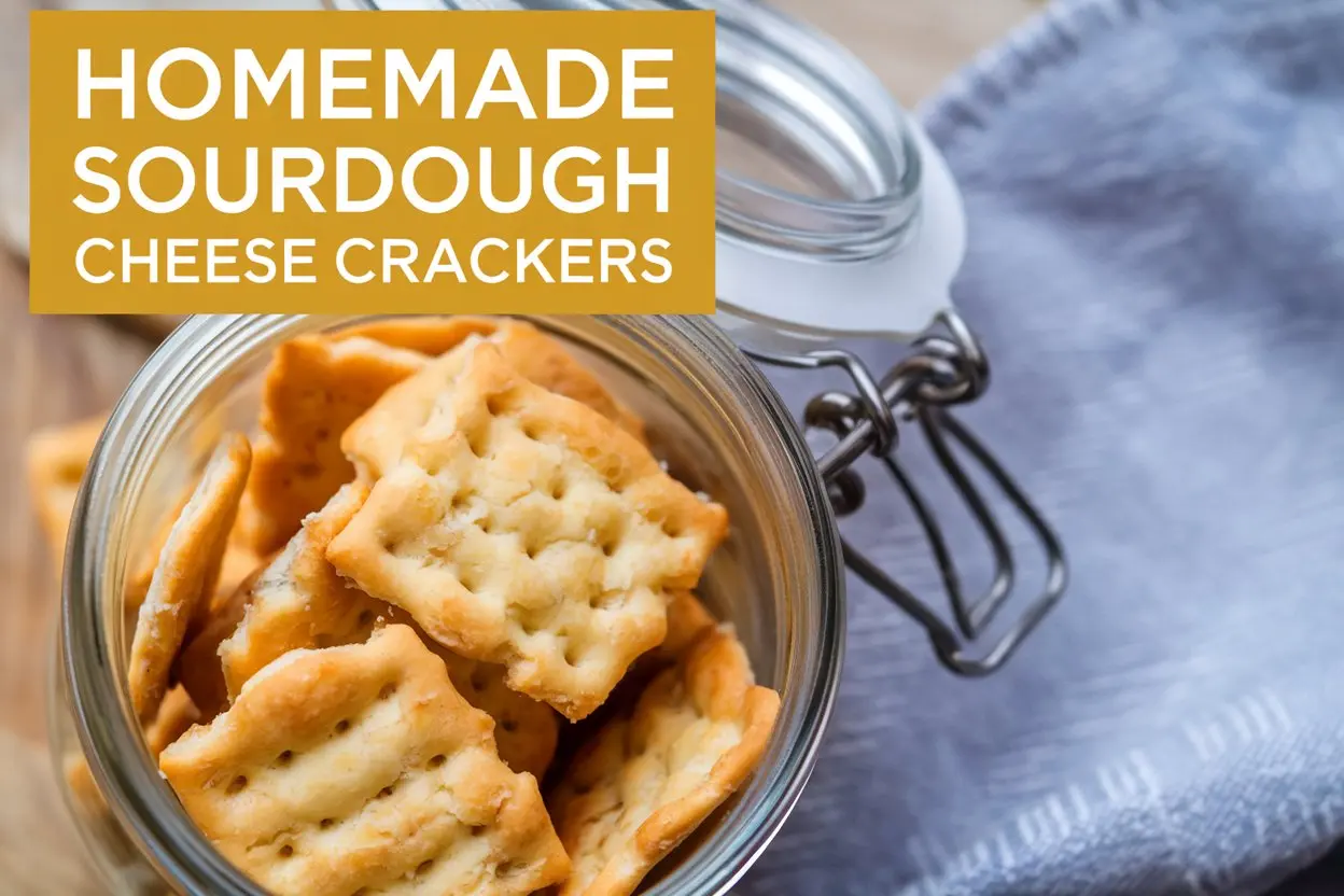 Crispy Homemade Sourdough Cheese Crackers Recipe