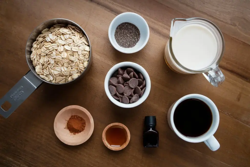 Vanilla Coffee Overnight Oats for the Ultimate Breakfast Boost! 4 overnight oats recipe