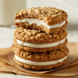 Soft and Chewy Sourdough Oatmeal Cookies with Creamy Filling 2 Sourdough Oatmeal Cookies with Creamy Filling Recipe card