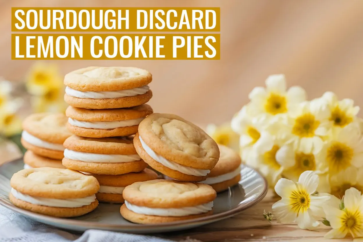 Soft, Chewy Sourdough Lemon Cookie Pies: A Zesty Delight!