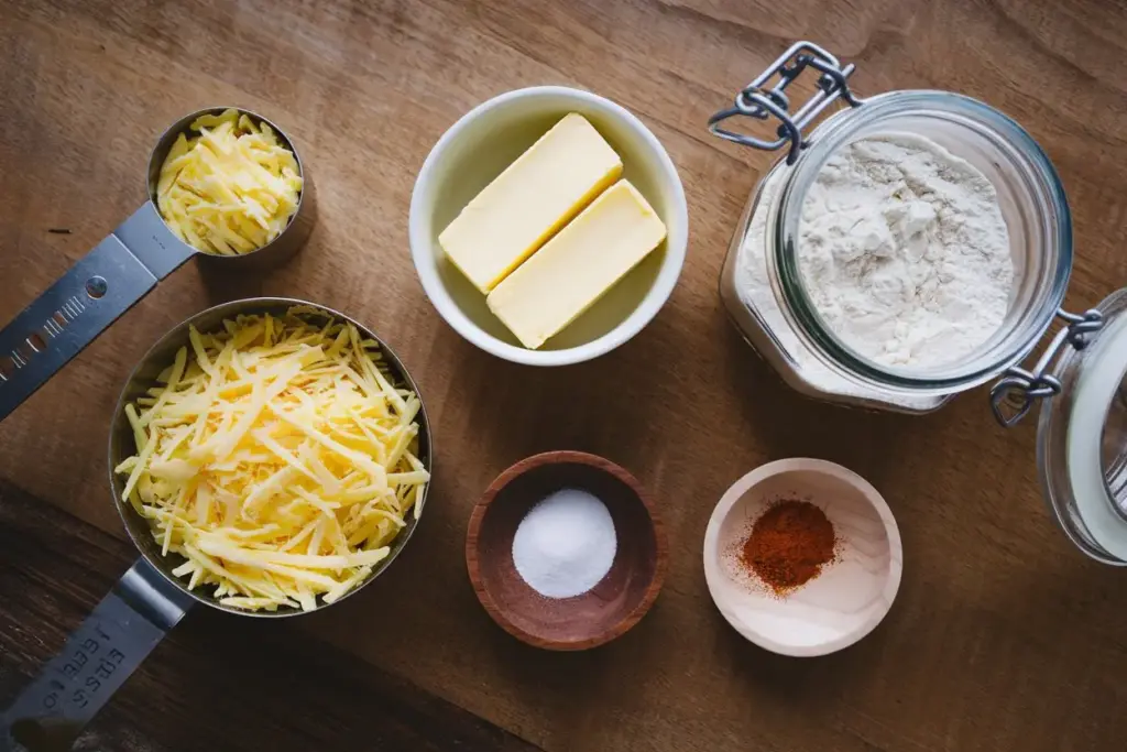 Crispy Homemade Sourdough Cheese Crackers Recipe 2 cheese crackers