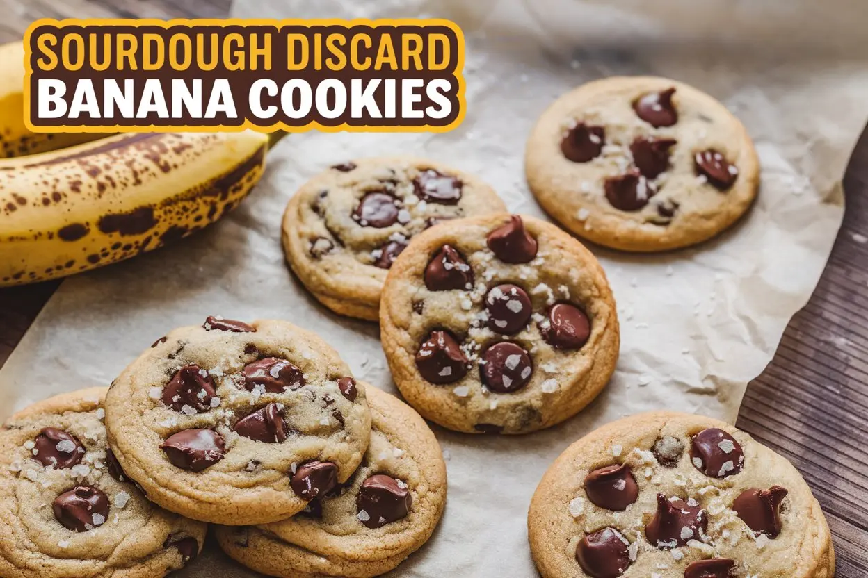 Sourdough Discard Banana Cookies – Chewy, Chocolatey & Perfectly Spiced