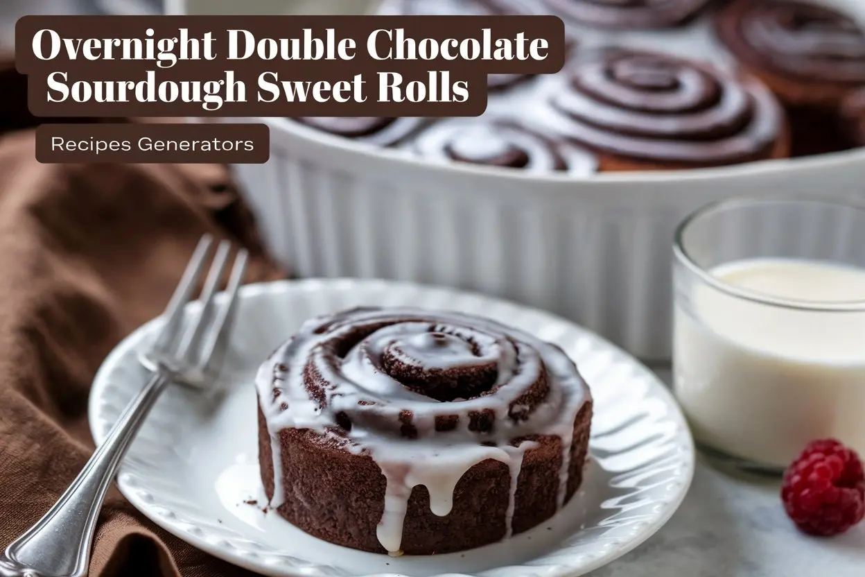 Overnight Double Chocolate Sourdough Sweet Rolls: A Decadent Treat Worth Waiting For!