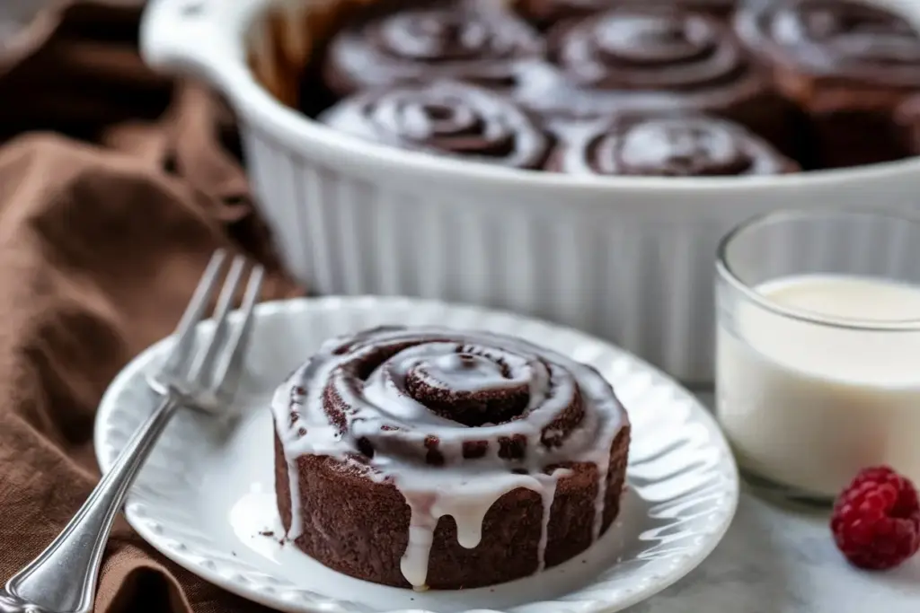 Overnight Double Chocolate Sourdough Sweet Rolls: A Decadent Treat Worth Waiting For! 4 sweet rolls | Sourdough Sweet Rolls