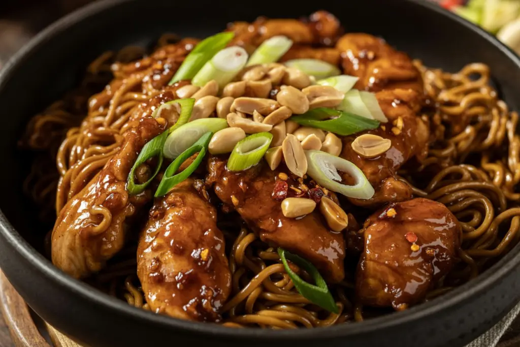 DELICIOUS Thai Peanut Chicken Stir Fry