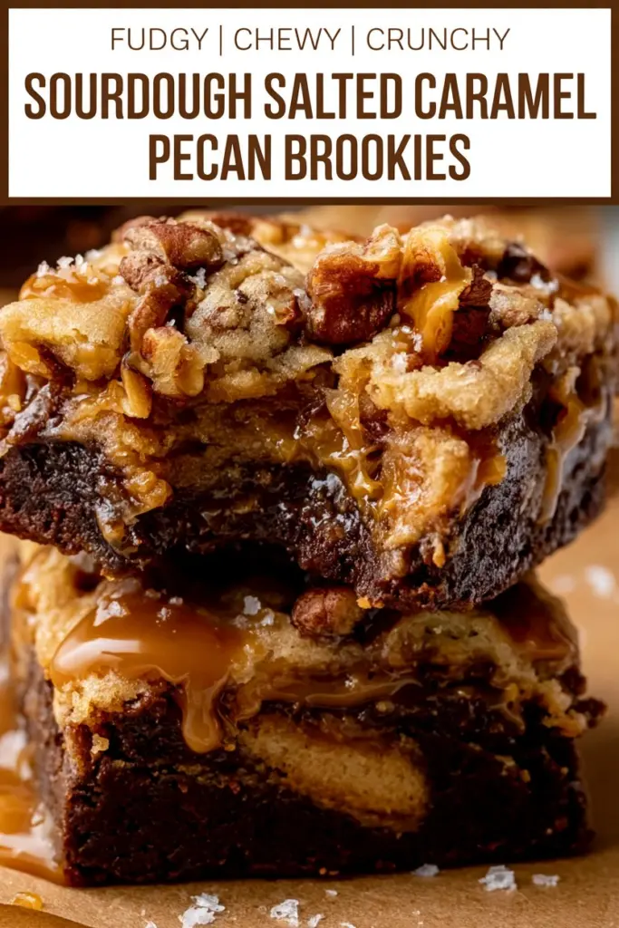 Salted Caramel Pecan Brookies