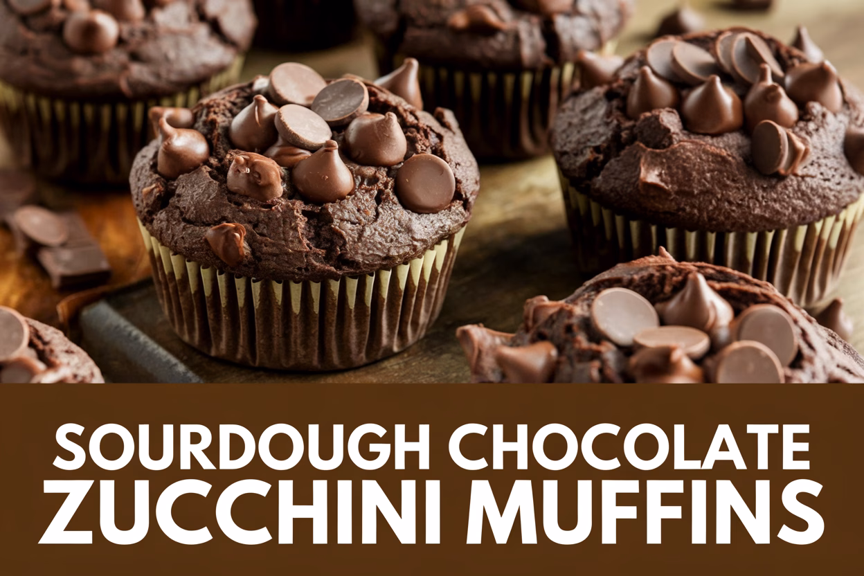 Moist Sourdough Chocolate Zucchini Muffins: A Decadent, Veggie-Packed Treat