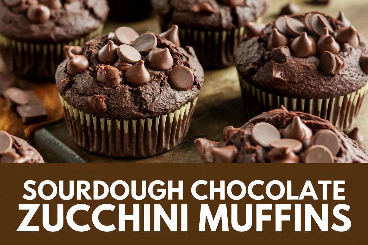 Moist Sourdough Chocolate Zucchini Muffins: A Decadent, Veggie-Packed Treat