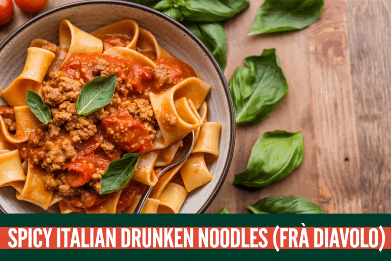 Spicy Italian Drunken Noodles (Fra Diavolo): A Bold, Fiery Pasta Dish