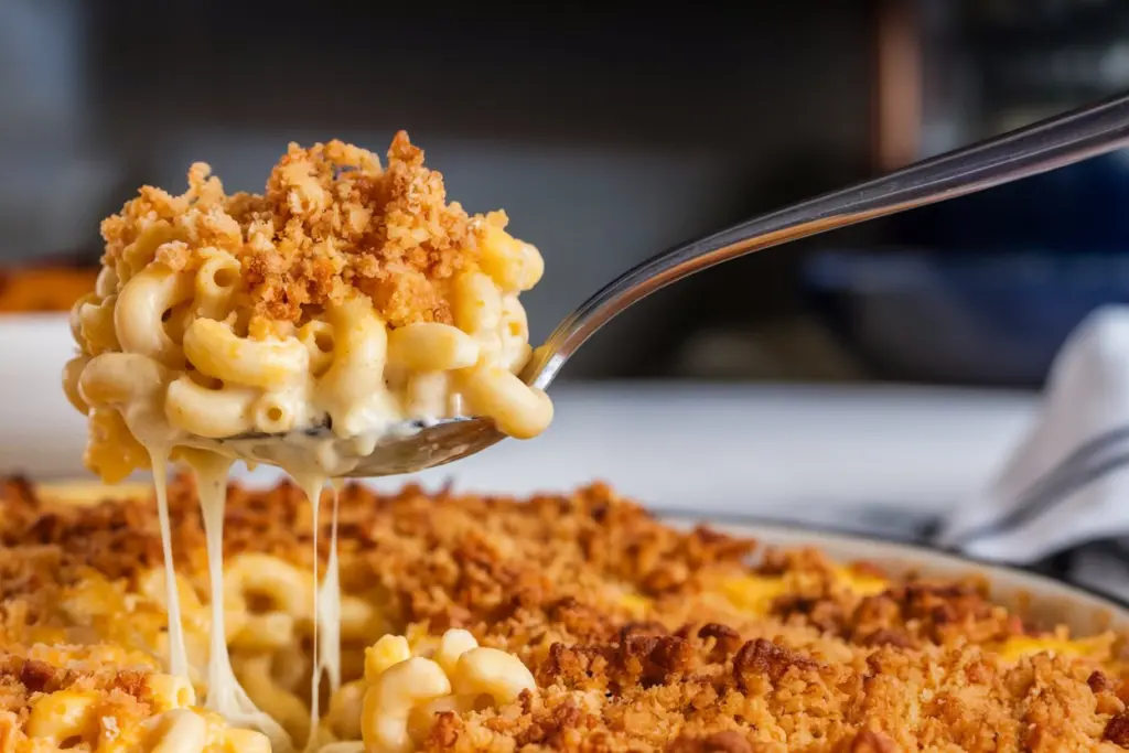 Creamy Baked Macaroni with Crispy Golden Topping 3 mac and cheese